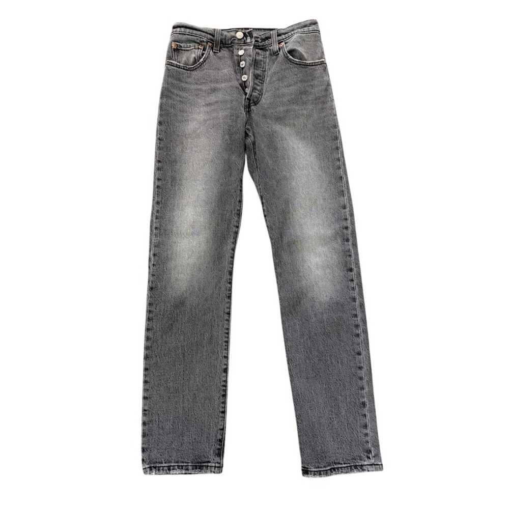 Levis Premium 501 Original Fit Gray Button Fly Straight Jeans Womens‎ 24x30